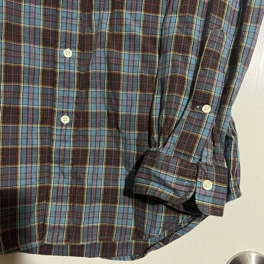 Polo Ralph Lauren Blue and Red Plaid Casual Shirt